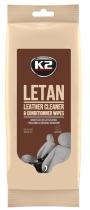 K2 K210 - LETAN WIPES 24PCS Toallitas limpia tapicerías cuero